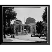 Historic Framed Print, Ives Memorial Library, 133 Elm Street, New Haven, New Haven County, CT - 2, 17-7/8" x 21-7/8"