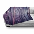 thumbnail image 3 of Eggplant Soft Flannel Fleece Throw Blanket, Abstract Colourful Beams Backdrop White Stars Space Inspired Lines Print, Cozy Plush for Indoor and Outdoor Use, 50" x 70", , by Ambesonne, 3 of 6