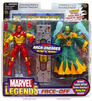 marvel legends face off iron man