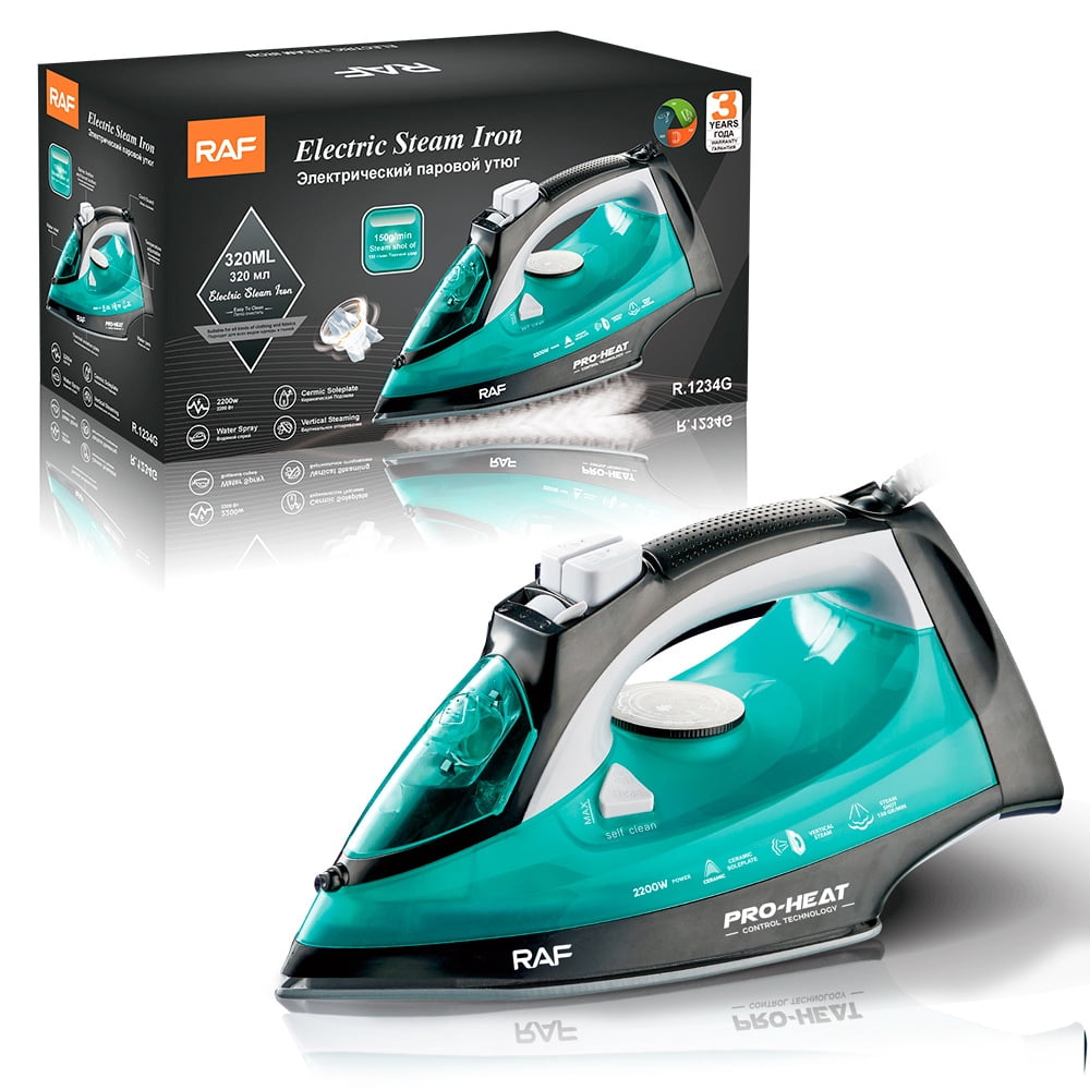 RAF European and American family steam ironing hand holding hook -band line electric hot iron dry and wet 2200W