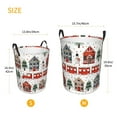thumbnail image 2 of Lsque Christmas Houses pattern Laundry Hamper Basket, Tall Woven Rope Hamper Basket for Clothes, Lightweight Storage Basket, Collapsible Waterproof-, 2 of 8