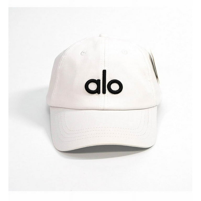 One Size Unisex Embroidery A-L-O Logo Off-Duty Cap Adjustable Yoga