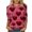 NQR11-Valentine's Day-Pink, variant on VKOYWKM Valentines Day T Shirts Women 3/4 Sleeve T-Shirts Love Heart Graphic Tees Loose Fit Spring Tops Holiday Crewneck Valentine's Day Blouses