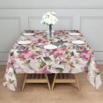 thumbnail image 3 of Pioneer Flower Floral Print Pattern Square Tablecloth,Waterproof Square Table Cover,Wipeable Spillproof Washable Table Cover for Home Kitchen Party Decor 60"x60"(152x152cm), 3 of 6