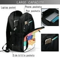 thumbnail image 4 of Pofeuu USA MAP Print Storage Laptop Backpack with USB Charging Port[Water Resistant] College Computer Bookbag Fits, 4 of 7