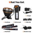 thumbnail image 6 of Hunting Friends LED Coon Huning Light High Lumen Headlight,Super Bright Rechargeable&Waterproof Head Lamp Searchlight for Hunting Fishing, 6 of 7