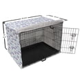 thumbnail image 6 of Watercolor Dog Crate Cover, Gradient Colors Clouds Plain Background, Easy to Use Pet Kennel Cover Small Dogs Puppies Kittens, 7 Sizes, Ceil Blue Pale Blue, by Ambesonne, 6 of 6