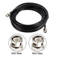 thumbnail image 2 of Uxcell RG58 BNC Male to BNC Male Low Loss RF Coaxial Cable 50 ohm 50ft Plastic Black 1pcs, 2 of 5