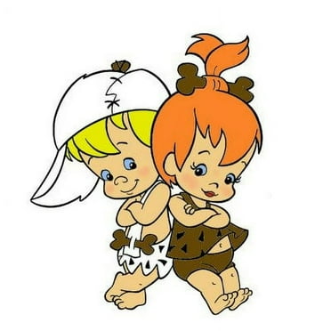 2" Round Pre-Cut Flintstones Pebbles & Bam Bam Edible Image Cupcake Toppers By TNCT