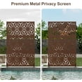 thumbnail image 7 of 72" x 44" Brown Metal Outdoor Panel Privacy Screens, 7 of 7