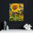 thumbnail image 5 of Nawypu Sunflower Wall Art Canvas Print for Home Decor Panel Paintings Modern Artwork for Living Room Decoration Flower Pictures Photo Prints On Canvas, 5 of 5