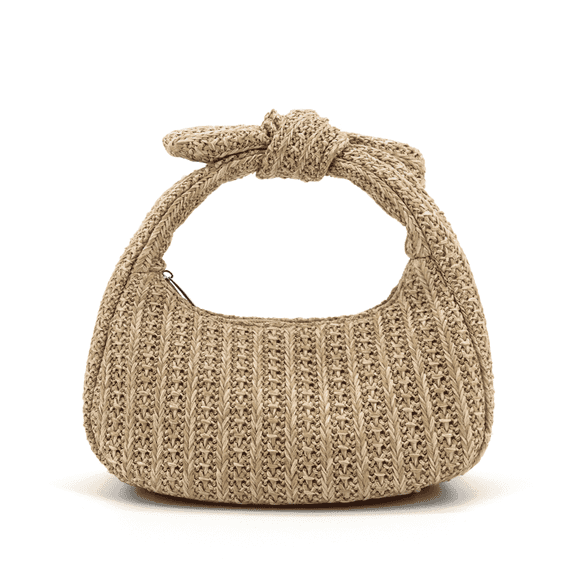 Like Dreams Women's Aimee Mini Straw Top Handle Bag, Tan