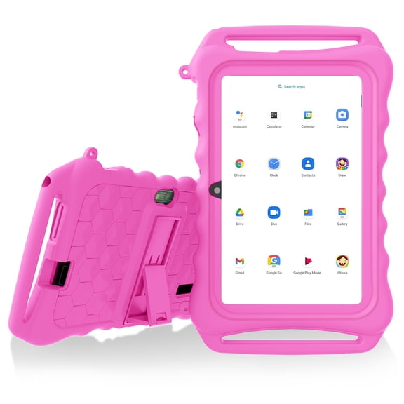 Kids Tablet, 7 inch Android 15 Tablet for Kids, 8GB 32GB 1TB Expand, Quad-Core Toddler Tablets with Shockproof Case, BT5.0, Wifi5, Parental Control, Games, Dual Camera