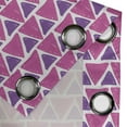 thumbnail image 4 of Ambesonne Geometric Grommet Curtain, Hand Drawn Triangles, 50" x 72", Purple and Pink, 4 of 6