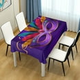 thumbnail image 7 of SKYSONIC Mardi Gras Tablecloth Waterproof Washable Polyester Square Table Cover Durable Tablecloth for Kitchen Dining Table Party Decor (54 X 54 Inch), 7 of 7