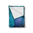 thumbnail image 2 of Fractal Soft Flannel Fleece Throw Blanket, Surreal Hazy Color Tone Effects Featured Blurred Dark Fantasy Cyberspace Plasma Theme, Cozy Plush for Indoor and Outdoor Use, 60" x 80", Blue, by Ambesonne, 2 of 5