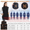 thumbnail image 5 of Heated Vest with Battery Pack for Men Women, Fleece Heating Vest with 13 Heating Zones Washable Heating Jackets Size Adjustable Winter Vest, Black, 5 of 10