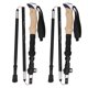 thumbnail image 3 of Juego de bastones de senderismo plegables, 2 uds., para caminar al aire libre, escalar, Alpenstocks, aleación de aluminio negra, 3 of 8