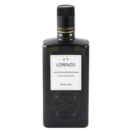 Barbera Lorenzo #5 Extra Virgin Olive Oil Fruity, Soft Nocellara del Belice Olive Flavor, Cold Extracted Authentic Sicilian Olive Oil, Fresh Harvest Imported Olive Oil From Italy 16.9 oz