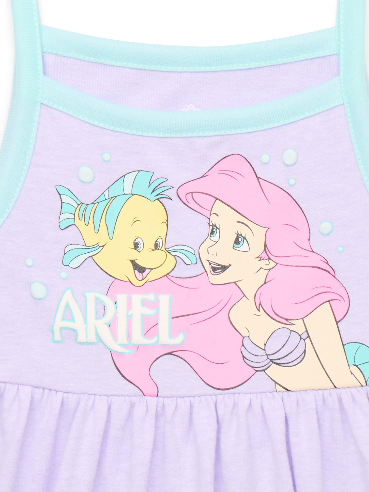 Disney Princess Toddler Girls Little Mermaid Ariel Graphic Tank Dress, Sizes 12M-5T
