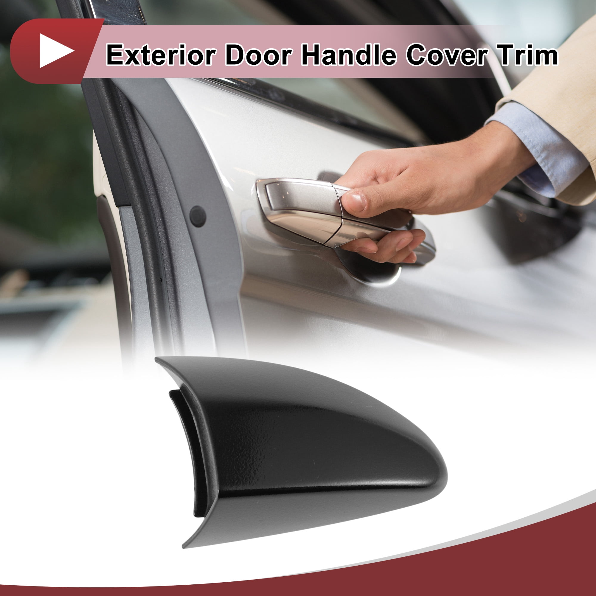 Unique Bargains Exterior Door Handle Cover for Hyundai Veloster 2012-2016