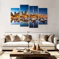 thumbnail image 2 of Elephant Stock Toronto Marina Yachts Wall Art - Horizontal Multi Panel Canvas - Living Room Wall Decor - Places Multi Panel - Blue And Brown Decor - 84" x 54", 2 of 8
