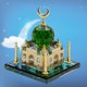 thumbnail image 5 of Figura de edificio de cristal 3D Crystal Taj Miniatura Modelo Estatuilla Edificio Réplica Showpiece Estatua Magideal Figura de edificio de cristal, 5 of 7
