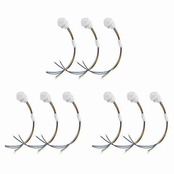 9 Packs Motion Sensor Light Switch, PIR Sensor Smart Detection Switch,Ceiling or Wall Mount Smart Light Switch