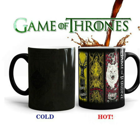 Game of Thrones Hot Cold Heat Temperature Sensitive Color-Changing Coffee Tea Milk Mug Cup 1 pcs