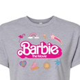 thumbnail image 3 of Barbie the Movie - Movie Logo Icons - Juniors Cropped Cotton Blend T-Shirt, 3 of 5