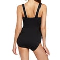 thumbnail image 2 of TYR Sport Women's Polyester Solid Square Neck Tank Swimsuit, Black, 18, 2 of 3