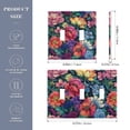 thumbnail image 2 of Yayeee Toggle Light Switch Wall Plate 2-Gang 4.56"x4.48" Decorative Outlet Cover, Ethereal Floral Harmony, 2 of 7