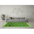 thumbnail image 3 of Ahgly Company Indoor Rectangle Abstract Green Modern Area Rugs, 2' x 5', 3 of 4