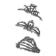 thumbnail image 2 of Pisexur Belleza Maquillaje Accesorios Tela Gótica De Calaveras De Araña Negras Mano Lindas Pinzas Para El Cabello Grandes Para Mujeres Accesorios Pinzas Para El Cabello Gótpara mujeres y hombres, 2 of 2