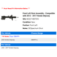 thumbnail image 2 of Front Left Strut Assembly - Compatible with 2012 - 2017 Honda Odyssey 2013 2014 2015 2016, 2 of 2