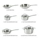 thumbnail image 3 of Sur La Table Kitchen Essentials Chef's Deck - Juego de ollas y sartenes de acero inoxidable no tóxico de 10 piezas con base triplemente encapsulada, apto para inducción, 3 of 5