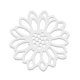thumbnail image 1 of Non-Tarnish 201 Stainless Steel Filigree Joiners Laser Cut Flower Stainless Steel Color 23x24x1mm, 1 of 1