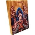 thumbnail image 2 of Holy Land Olive Wood Color Icon, the Resurrection of Jesus, 2 of 4