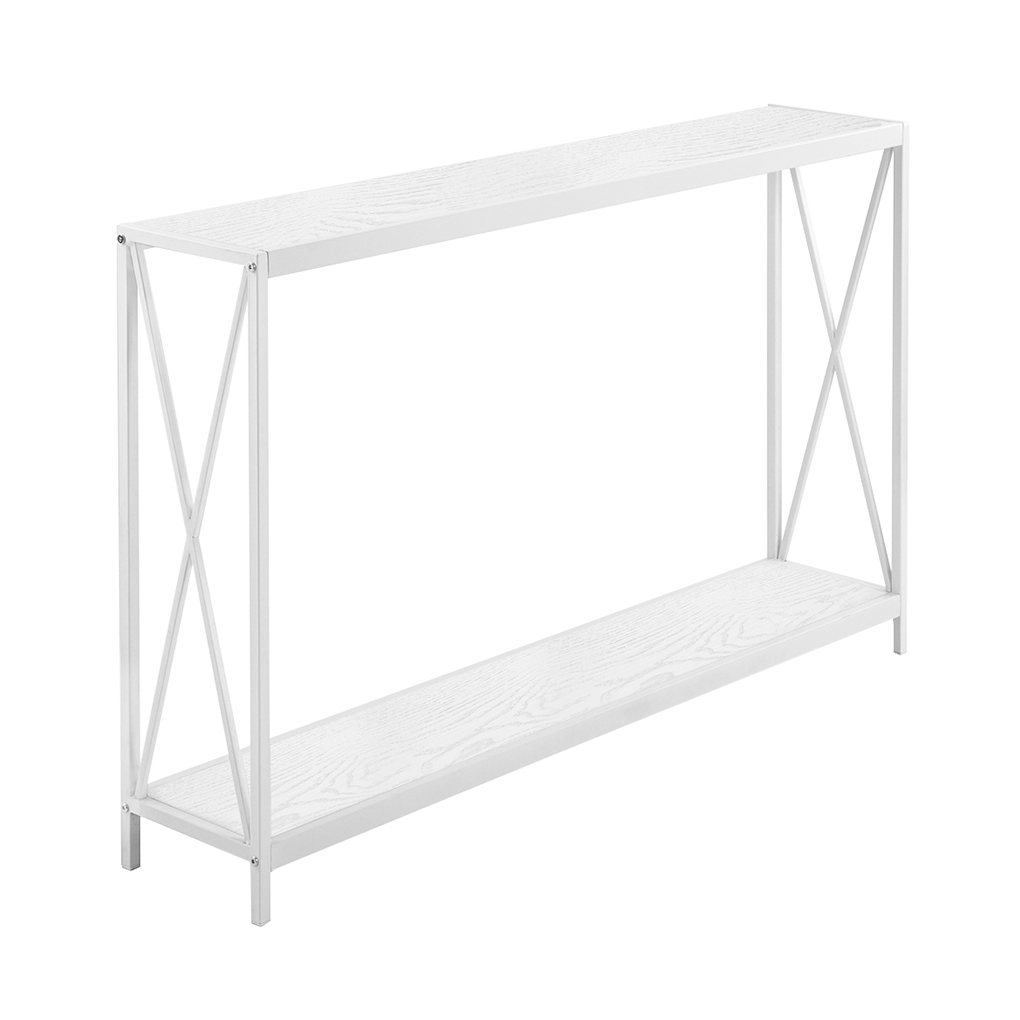 Console Table Metal Frame Sideboard Board Smooth Surface Entryway Table