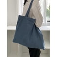 thumbnail image 4 of Alkepwun Women's Handbags Casual Lightweight Classic Retro Denim Tote Bag Everyday Versatile Solid-Color Underarm Tote Bags Travel Shopper Shoulder Handbag, 4 of 8
