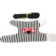 thumbnail image 3 of Pet Harness, Small Rabbit Harness Leash Bowknot Stripe Plaid Strap Harness for Walking Small Animal (S, Black Stripe), 3 of 4