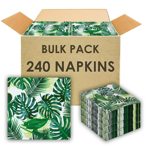 Talking Tables 240 x Tropical Cocktail Napkins Disposable Paper Serviettes Hawaiian Party Summer BBQ