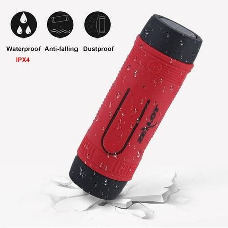 ZEALOT Portable Bluetoot h Outdoor Waterproof power ban k Flashlight Speaker
