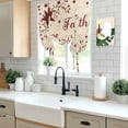 thumbnail image 5 of Vintage Country Tie Up Curtains for Windows, Balloon Window Shades, Vintage Rustic Texas Stars Plants Branch Kitchen Window Treatments Roll Up Curtain for Basement/Nursery 52"x45", 5 of 8