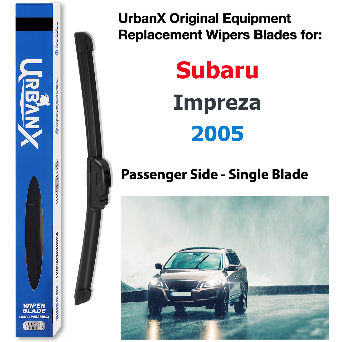 Subaru Impreza  (MK 1) Estate 1993 - 2000 Aero Flat Wiper Blades