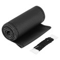 thumbnail image 1 of Funda Universal para volante de piel de vaca con perforación láser, 37-38cm, color negro, 1 unidad Jadeshay  A, 1 of 8