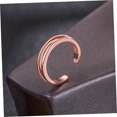thumbnail image 3 of UPGRATOR Toe Knuckle Ring 3Pcs Copper Circular Exaggerated Style for Birthday, 3 of 8
