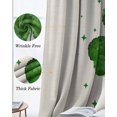 thumbnail image 3 of St. Patrick's Day Blackout Curtains for Bedroom Living Room Darkening Curtains 54 Inch Long Lucky Shamrock Love Black White Plaid Linen Short Curtain for Small Window Treatment Drapes 42"x54"x2, 3 of 9