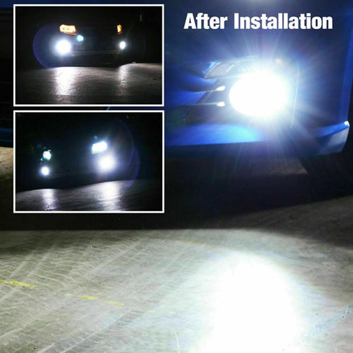 SHENKENUO S2 LED Headlight Bulbs H4 (9003) For Infiniti G35 2003-2005, 6000K White, 2 Bulbs