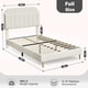 thumbnail image 3 of Qinaqin Full-Size Upholstered Platform Cama Frame con Bookcase cm de Alturaeadboard Velvet Mattress Foundation Alturaeavy- Profundidaduty Steel Support Legs Easy Assembly, 3 of 7